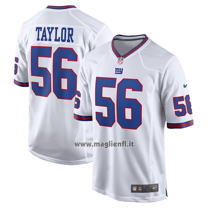 Maglia NFL Game New York Giants Lawrence Taylor Retired Bianco